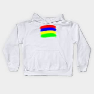 Mauritius Flag Kids Hoodie